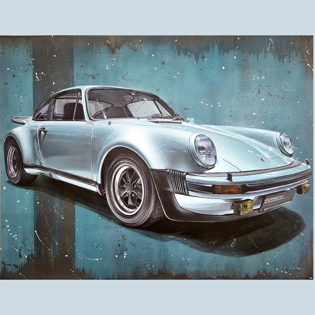 911 turbo type 930- œuvre originale-73x92cm