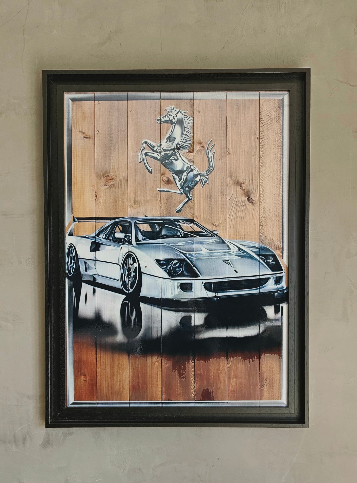F40 blanche- Print en édition limitée