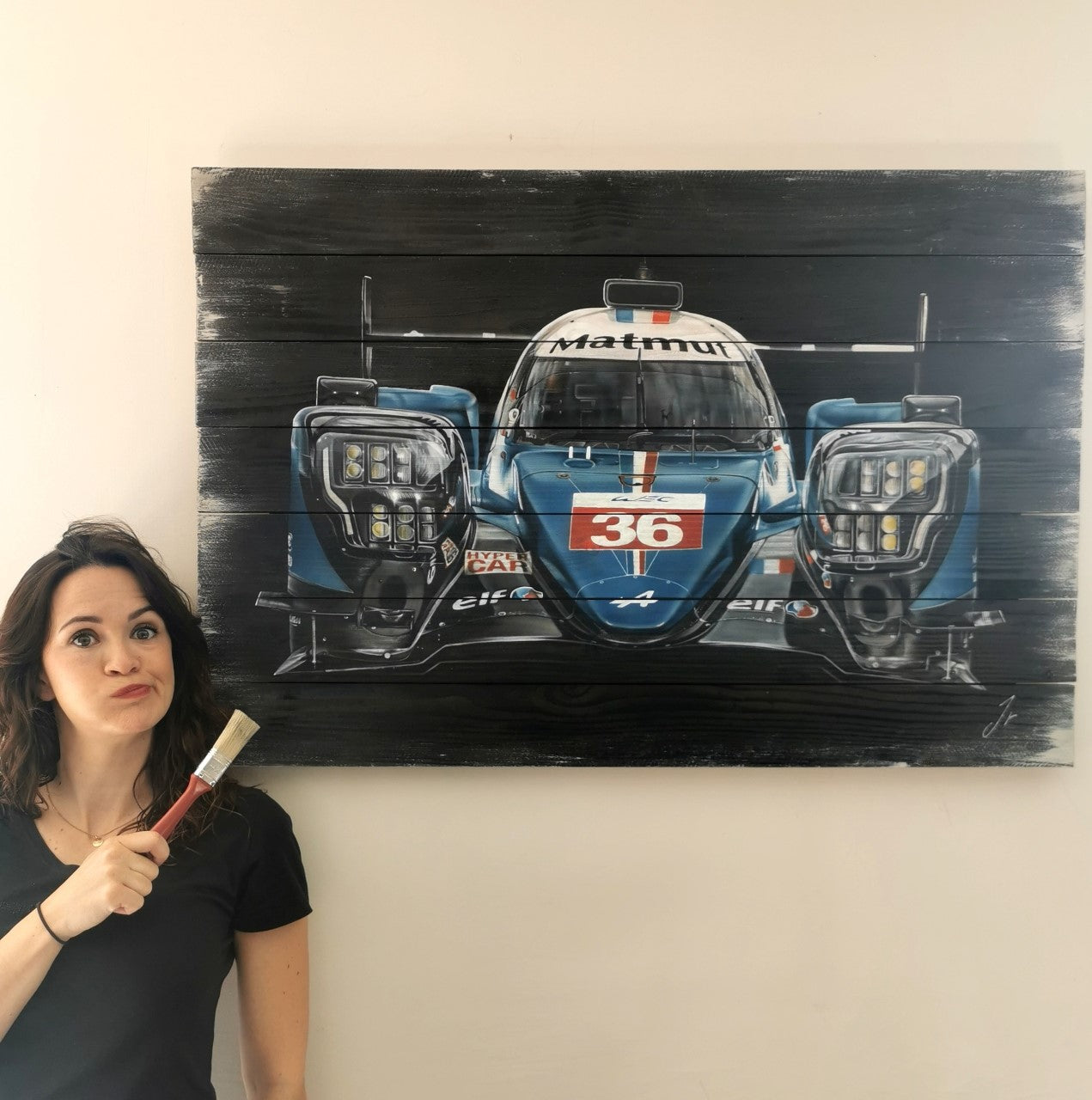 Alpine A408 - Œuvre Originale 70x100 cm
