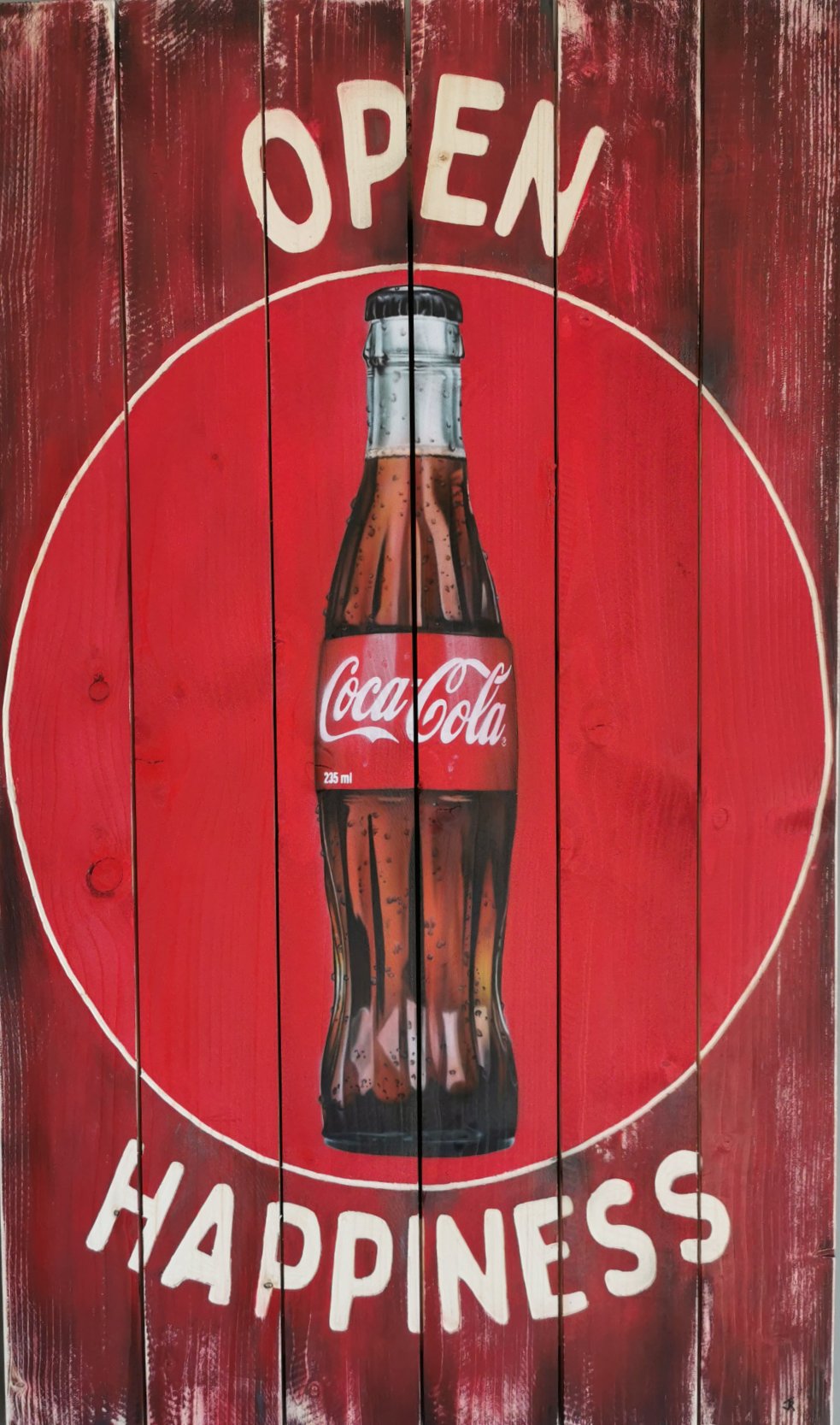 Coca Cola - Œuvre Originale 60 x 100 cm