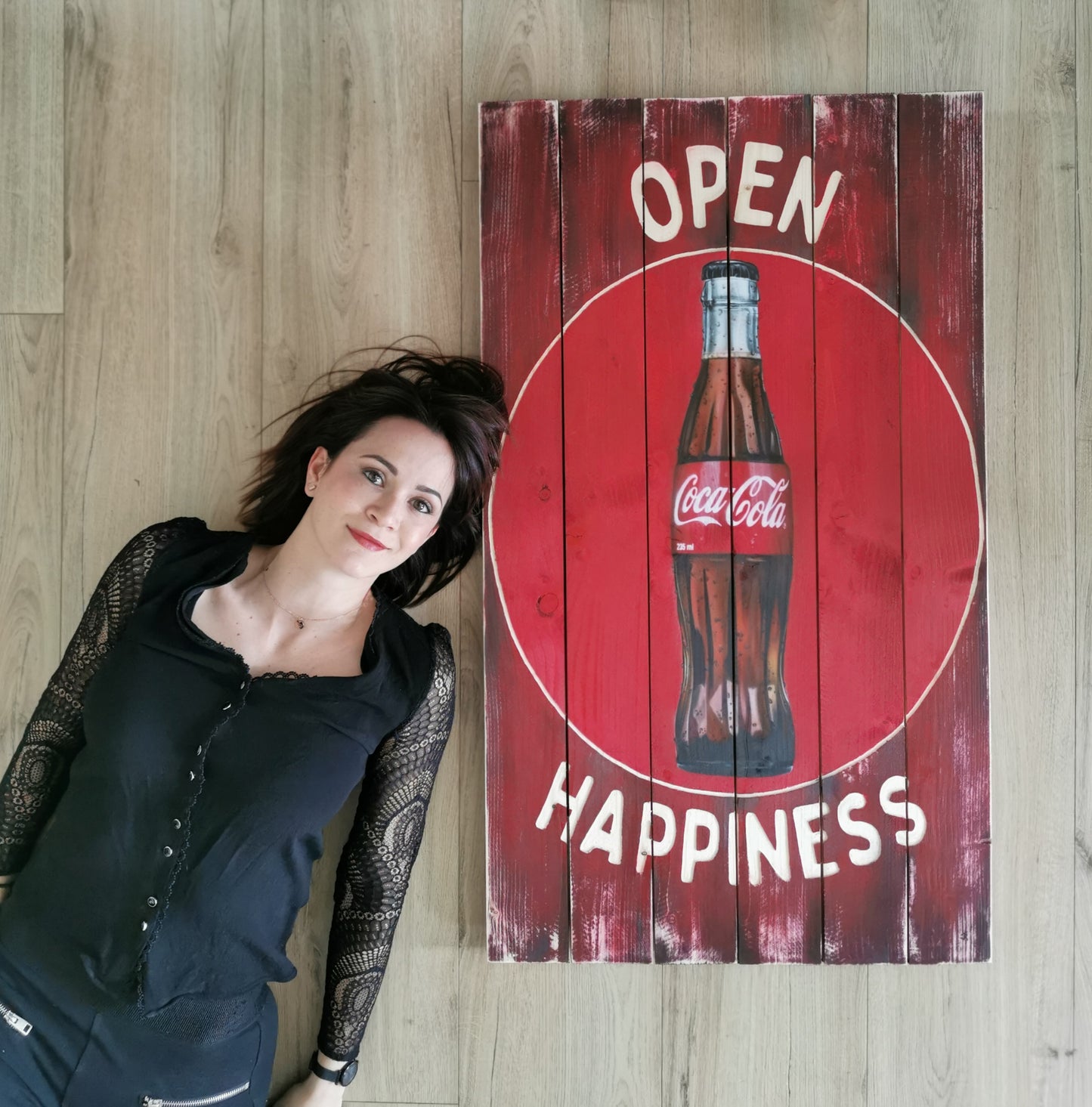 Coca Cola - Œuvre Originale 60 x 100 cm