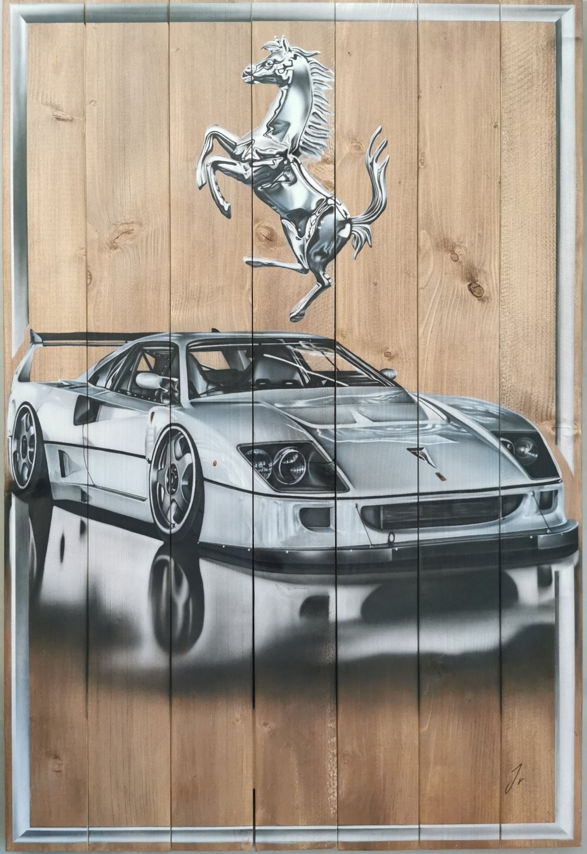Ferrari F40- Oeuvre Originale 70x100cm