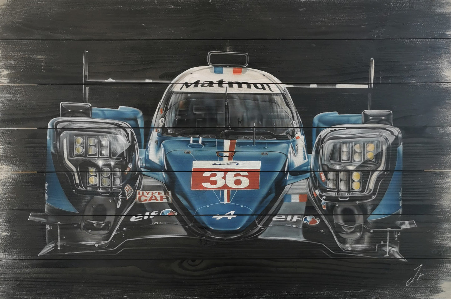 Alpine A408 - Œuvre Originale 70x100 cm