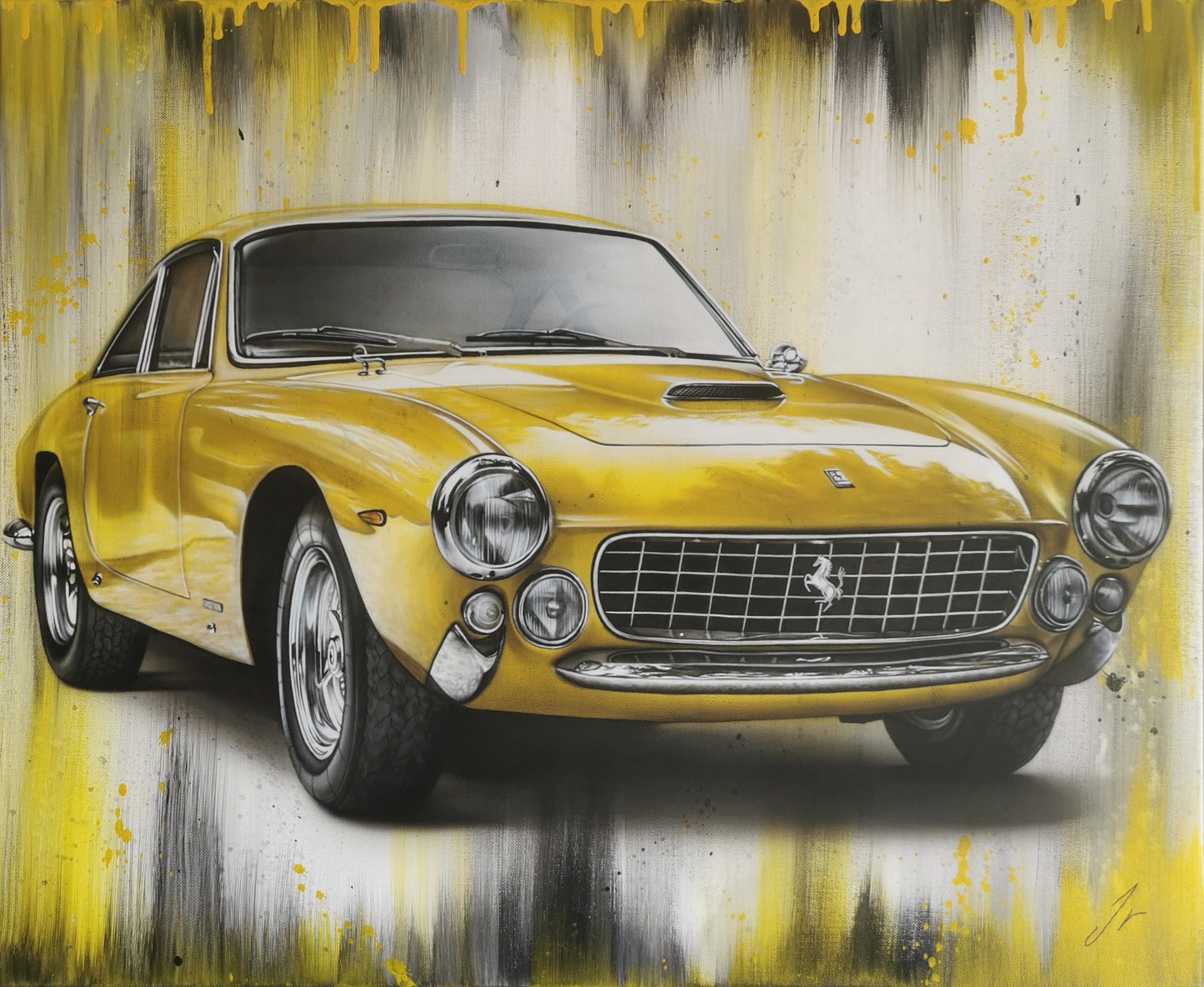 250gt Ferrari- Œuvre Originale-60x73cm