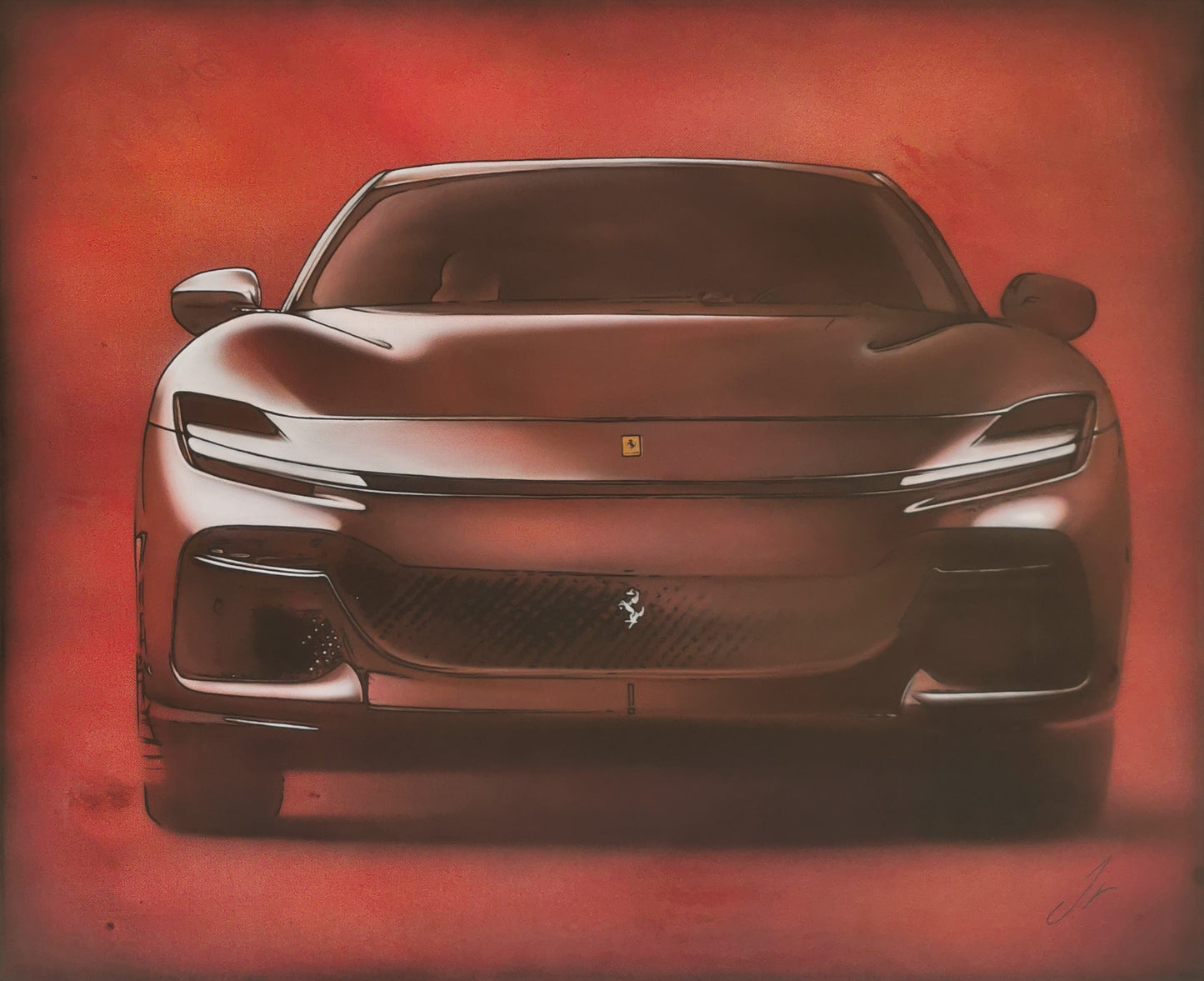 Purosangue Ferrari -Œuvre Originale