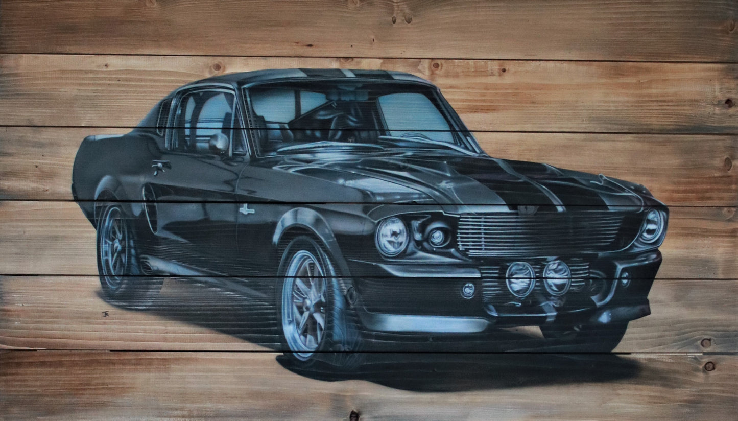 Ford Mustang Eleonor - Œuvre Originale 60x100cm