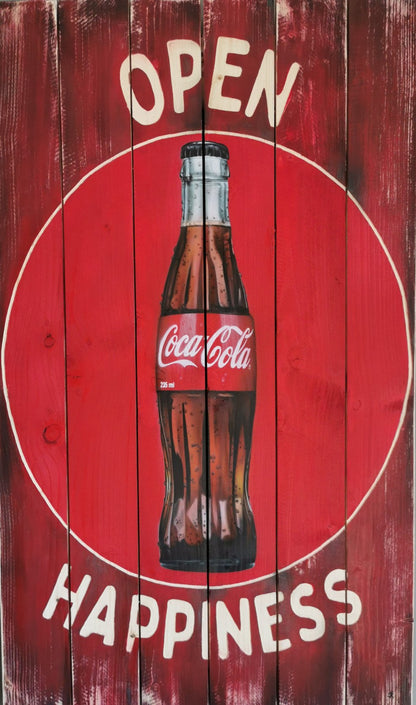 Coca Cola - Œuvre Originale 60 x 100 cm