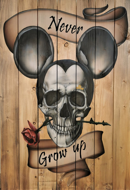 Never Grow Up - Œuvre Originale 70 x 100 cm