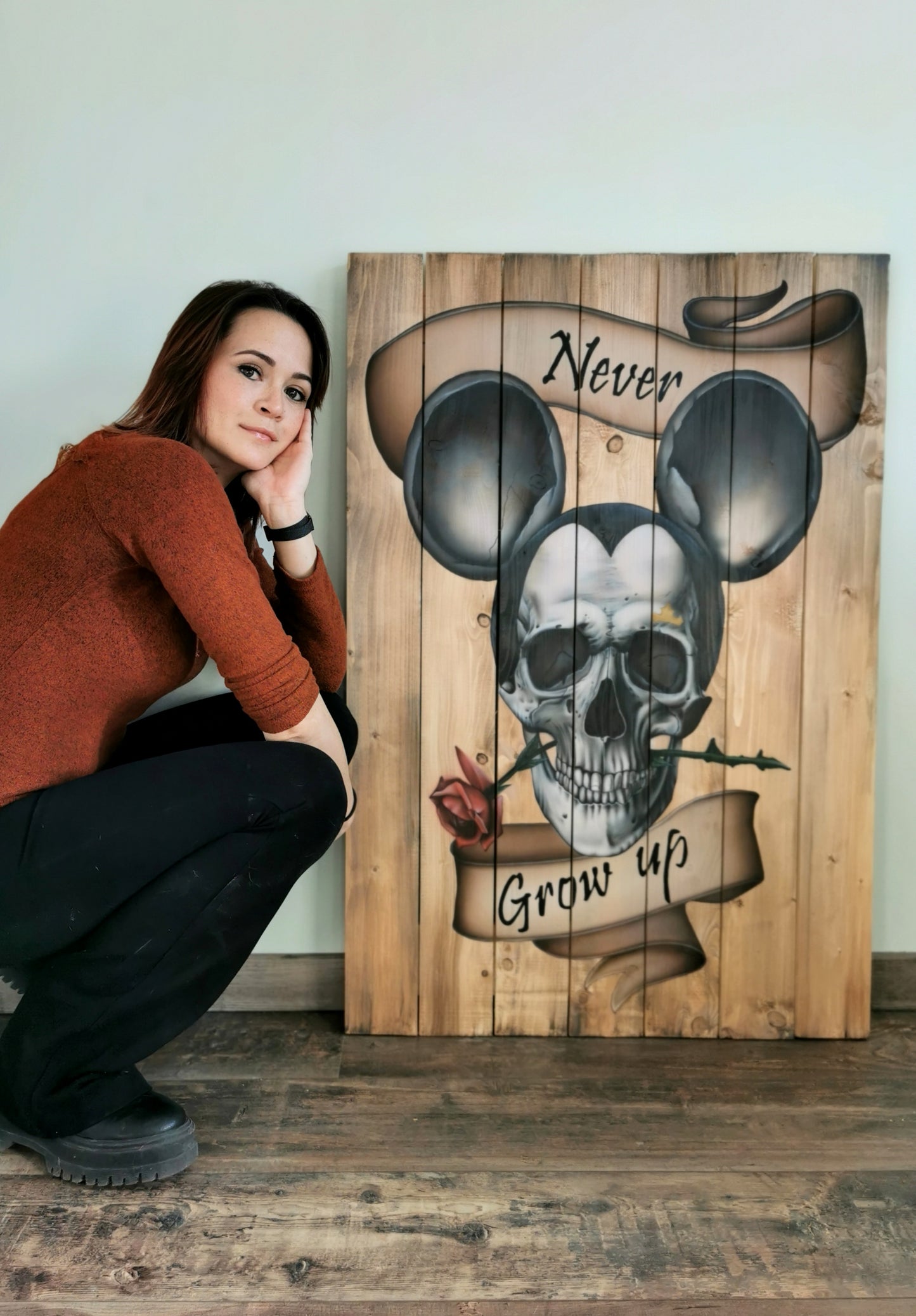 Never Grow Up - Œuvre Originale 70 x 100 cm