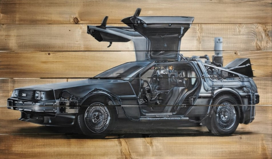 Delorean- Œuvre Originale 60x100cm